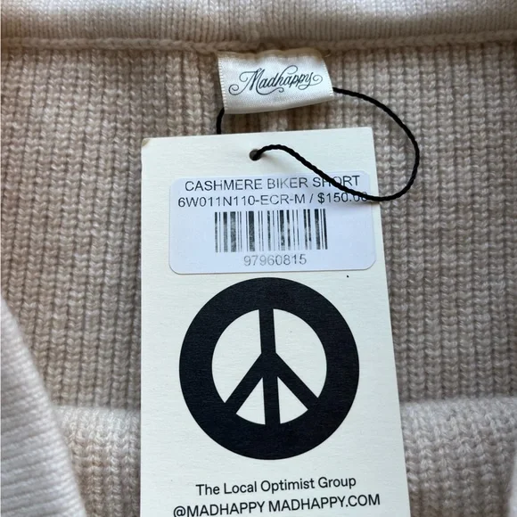NEWMadHappy Cashmere Biker Shorts☮️